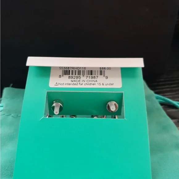 Kurt Geiger Silver Crystal Triple Huggie Hoop Earrings - Picture 6 of 8